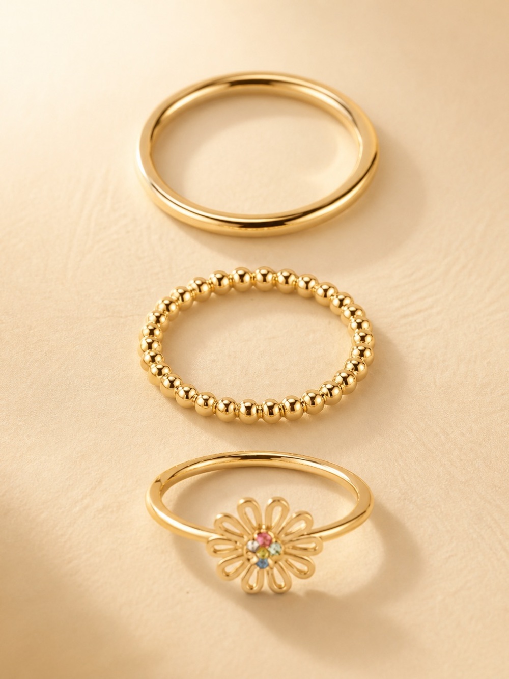 Delicate Garden Ring Set
